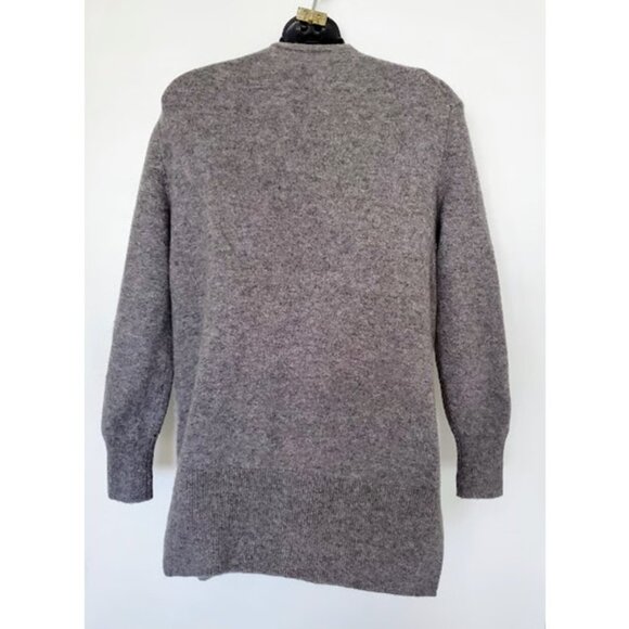 Madewell Gray Open Front Wool Alpaca Cozy Walker Cardigan w Pockets Size XS - Picture 4 of 8
